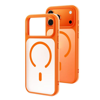 Oil-spray Skin Feel MagSafe PC Hybrid TPU Phone Case, For iPhone 17 Pro Max, For iPhone 17 Pro, For iPhone 17