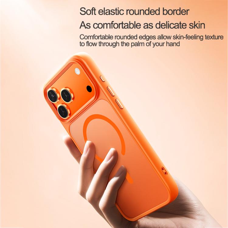 Oil-spray Skin Feel MagSafe PC Hybrid TPU Phone Case, For iPhone 17 Pro Max, For iPhone 17 Pro, For iPhone 17