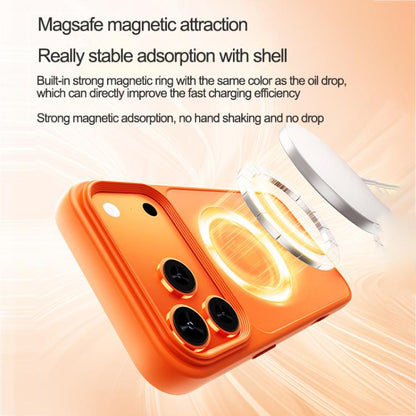 Oil-spray Skin Feel MagSafe PC Hybrid TPU Phone Case, For iPhone 17 Pro Max, For iPhone 17 Pro, For iPhone 17