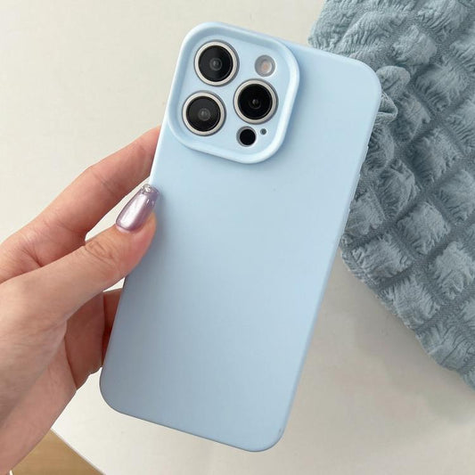 Precision Hole Camera Frame Solid Color Phone Case, For iPhone 15 Pro Max, For iPhone 15 Pro, For iPhone 15 Plus, For iPhone 15