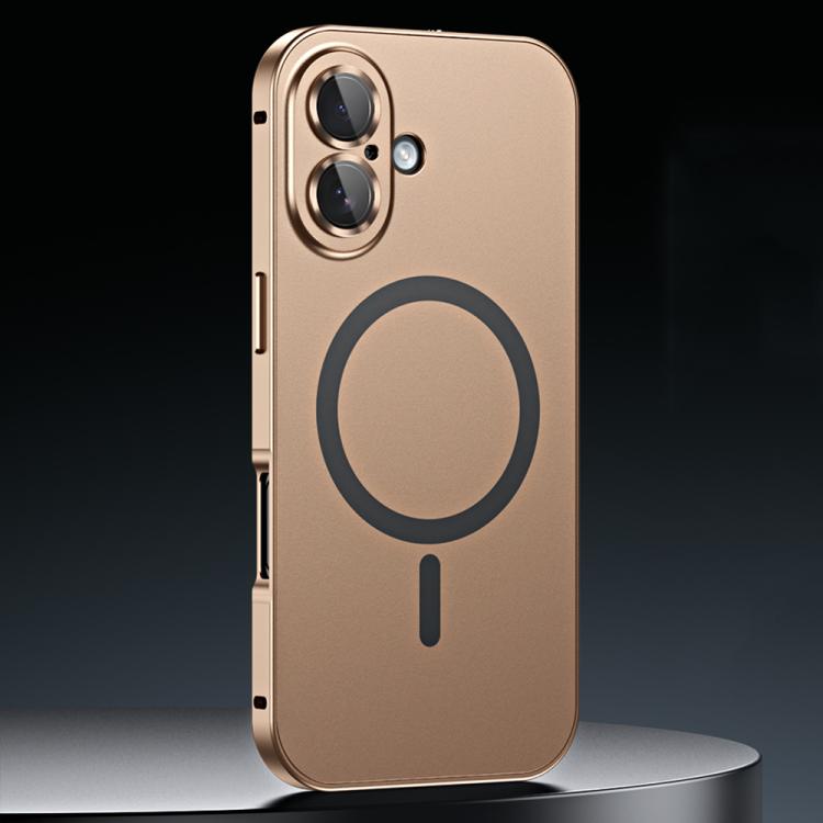 Spring Buckle MagSafe Magnetic Metal Phone Case, For iPhone 17 Pro Max, For iPhone 17 Pro, For iPhone 17, For iPhone Air