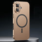 Spring Buckle MagSafe Magnetic Metal Phone Case, For iPhone 17 Pro Max, For iPhone 17 Pro, For iPhone 17, For iPhone Air