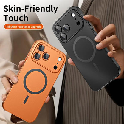 Spring Buckle MagSafe Magnetic Metal Phone Case, For iPhone 17 Pro Max, For iPhone 17 Pro, For iPhone 17, For iPhone Air