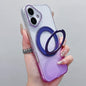 Transparent Gradient 360 Degree Rotation Holder MagSafe Phone Case, For iPhone 18 Pro / 17 Pro, For iPhone 18 Pro Max / 17 Pro Max, For iPhone 17, For iPhone Air, For iPhone 16 Pro Max, For iPhone 16 Pro