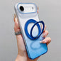 Transparent Gradient 360 Degree Rotation Holder MagSafe Phone Case, For iPhone 18 Pro / 17 Pro, For iPhone 18 Pro Max / 17 Pro Max, For iPhone 17, For iPhone Air, For iPhone 16 Pro Max, For iPhone 16 Pro