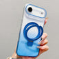 Transparent Gradient Metal Ring Holder MagSafe Phone Case, For iPhone 18 Pro / 17 Pro, For iPhone 18 Pro Max / 17 Pro Max, For iPhone 17, For iPhone Air