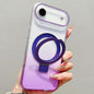 Transparent Gradient Metal Ring Holder MagSafe Phone Case, For iPhone 18 Pro / 17 Pro, For iPhone 18 Pro Max / 17 Pro Max, For iPhone 17, For iPhone Air