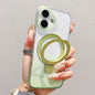 Transparent Gradient Metal Ring Holder MagSafe Phone Case, For iPhone 18 Pro / 17 Pro, For iPhone 18 Pro Max / 17 Pro Max, For iPhone 17, For iPhone Air