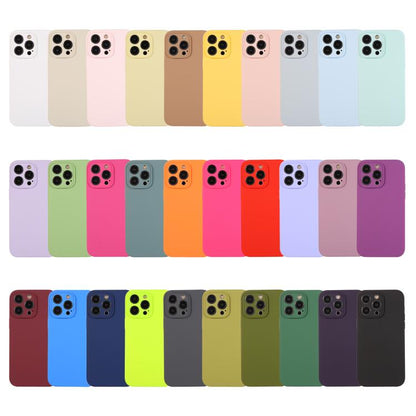 Pure Color Liquid Silicone Fine Pore Phone Case, For iPhone 17