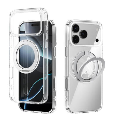 ABEEL MagSafe Q-LUCK Pivot Bracket Transparent Phone Case, For iPhone 18 Pro / 17 Pro, For iPhone 18 Pro Max / 17 Pro Max, For iPhone 17, For iPhone Air