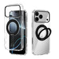 ABEEL MagSafe Q-LUCK Pivot Bracket Transparent Phone Case, For iPhone 18 Pro / 17 Pro, For iPhone 18 Pro Max / 17 Pro Max, For iPhone 17, For iPhone Air