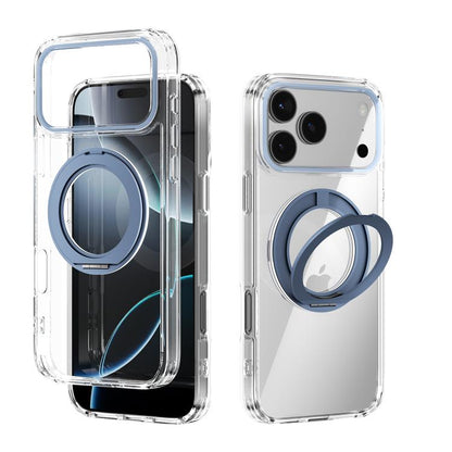 ABEEL MagSafe Q-LUCK Pivot Bracket Transparent Phone Case, For iPhone 18 Pro / 17 Pro, For iPhone 18 Pro Max / 17 Pro Max, For iPhone 17, For iPhone Air