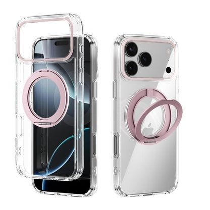 ABEEL MagSafe Q-LUCK Pivot Bracket Transparent Phone Case, For iPhone 18 Pro / 17 Pro, For iPhone 18 Pro Max / 17 Pro Max, For iPhone 17, For iPhone Air