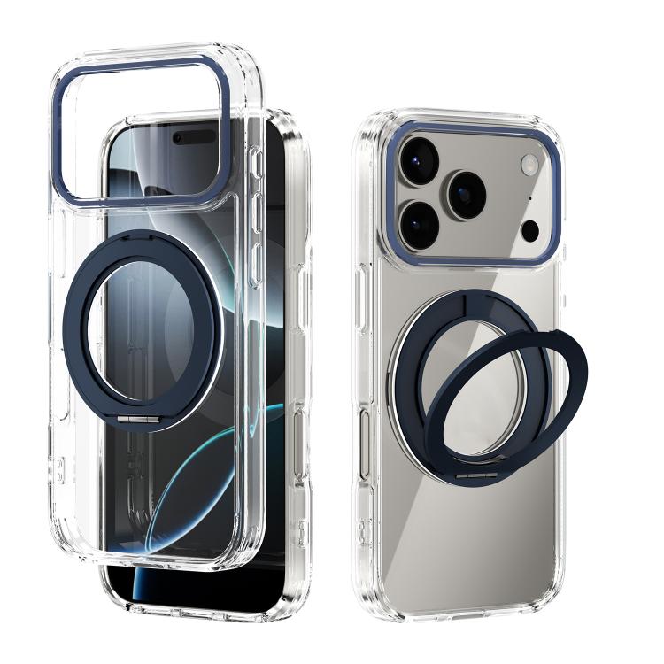 ABEEL MagSafe Q-LUCK Pivot Bracket Transparent Phone Case, For iPhone 18 Pro / 17 Pro, For iPhone 18 Pro Max / 17 Pro Max, For iPhone 17, For iPhone Air