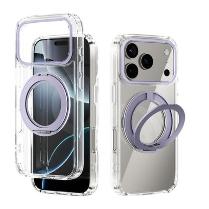ABEEL MagSafe Q-LUCK Pivot Bracket Transparent Phone Case, For iPhone 18 Pro / 17 Pro, For iPhone 18 Pro Max / 17 Pro Max, For iPhone 17, For iPhone Air