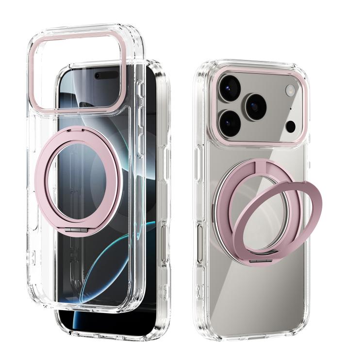 ABEEL MagSafe Q-LUCK Pivot Bracket Transparent Phone Case, For iPhone 18 Pro / 17 Pro, For iPhone 18 Pro Max / 17 Pro Max, For iPhone 17, For iPhone Air