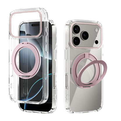 ABEEL MagSafe Q-LUCK Pivot Bracket Transparent Phone Case, For iPhone 18 Pro / 17 Pro, For iPhone 18 Pro Max / 17 Pro Max, For iPhone 17, For iPhone Air