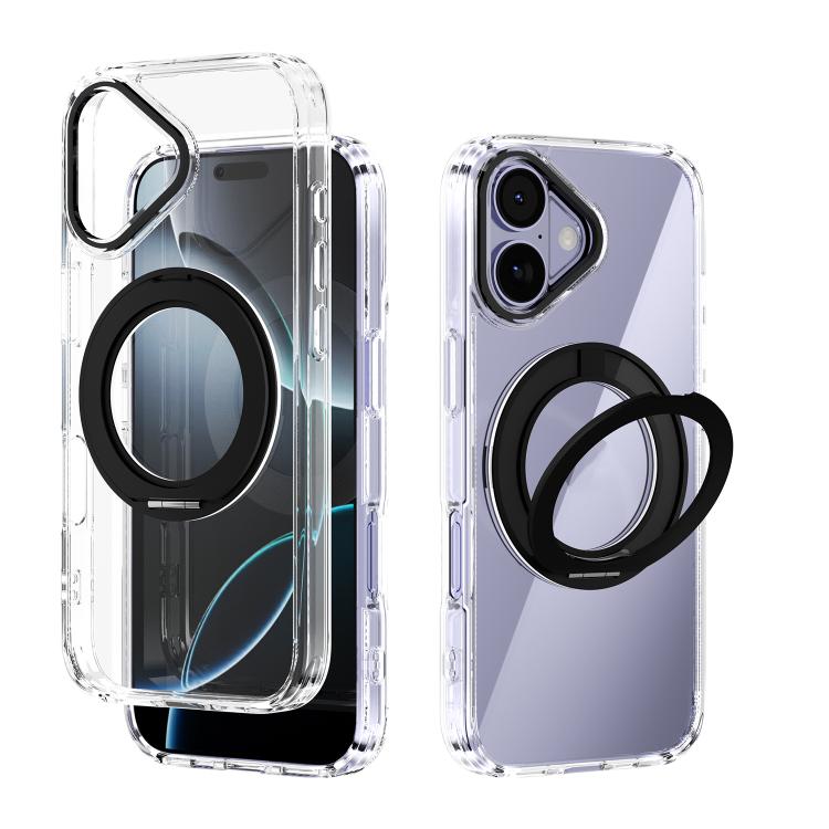 ABEEL MagSafe Q-LUCK Pivot Bracket Transparent Phone Case, For iPhone 18 Pro / 17 Pro, For iPhone 18 Pro Max / 17 Pro Max, For iPhone 17, For iPhone Air