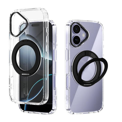 ABEEL MagSafe Q-LUCK Pivot Bracket Transparent Phone Case, For iPhone 18 Pro / 17 Pro, For iPhone 18 Pro Max / 17 Pro Max, For iPhone 17, For iPhone Air