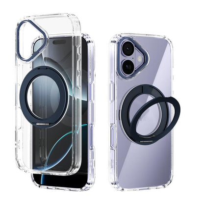 ABEEL MagSafe Q-LUCK Pivot Bracket Transparent Phone Case, For iPhone 18 Pro / 17 Pro, For iPhone 18 Pro Max / 17 Pro Max, For iPhone 17, For iPhone Air