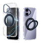 ABEEL MagSafe Q-LUCK Pivot Bracket Transparent Phone Case, For iPhone 18 Pro / 17 Pro, For iPhone 18 Pro Max / 17 Pro Max, For iPhone 17, For iPhone Air