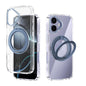 ABEEL MagSafe Q-LUCK Pivot Bracket Transparent Phone Case, For iPhone 18 Pro / 17 Pro, For iPhone 18 Pro Max / 17 Pro Max, For iPhone 17, For iPhone Air