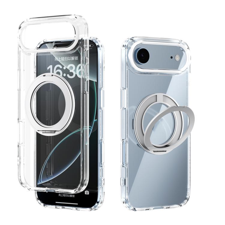 ABEEL MagSafe Q-LUCK Pivot Bracket Transparent Phone Case, For iPhone 18 Pro / 17 Pro, For iPhone 18 Pro Max / 17 Pro Max, For iPhone 17, For iPhone Air