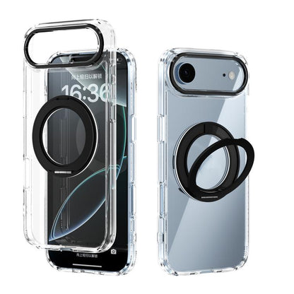 ABEEL MagSafe Q-LUCK Pivot Bracket Transparent Phone Case, For iPhone 18 Pro / 17 Pro, For iPhone 18 Pro Max / 17 Pro Max, For iPhone 17, For iPhone Air