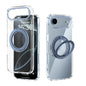 ABEEL MagSafe Q-LUCK Pivot Bracket Transparent Phone Case, For iPhone 18 Pro / 17 Pro, For iPhone 18 Pro Max / 17 Pro Max, For iPhone 17, For iPhone Air