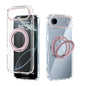 ABEEL MagSafe Q-LUCK Pivot Bracket Transparent Phone Case, For iPhone 18 Pro / 17 Pro, For iPhone 18 Pro Max / 17 Pro Max, For iPhone 17, For iPhone Air