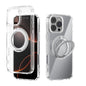 ABEEL MagSafe Q-LUCK Pivot Bracket Transparent Phone Case, For iPhone 16 Pro Max, For iPhone 16 Pro, For iPhone 16 Plus, For iPhone 16