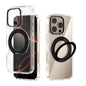 ABEEL MagSafe Q-LUCK Pivot Bracket Transparent Phone Case, For iPhone 16 Pro Max, For iPhone 16 Pro, For iPhone 16 Plus, For iPhone 16