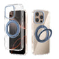 ABEEL MagSafe Q-LUCK Pivot Bracket Transparent Phone Case, For iPhone 16 Pro Max, For iPhone 16 Pro, For iPhone 16 Plus, For iPhone 16