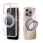 ABEEL MagSafe Q-LUCK Pivot Bracket Transparent Phone Case, For iPhone 16 Pro Max, For iPhone 16 Pro, For iPhone 16 Plus, For iPhone 16
