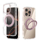 ABEEL MagSafe Q-LUCK Pivot Bracket Transparent Phone Case, For iPhone 16 Pro Max, For iPhone 16 Pro, For iPhone 16 Plus, For iPhone 16