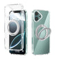ABEEL MagSafe Q-LUCK Pivot Bracket Transparent Phone Case, For iPhone 16 Pro Max, For iPhone 16 Pro, For iPhone 16 Plus, For iPhone 16