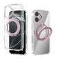 ABEEL MagSafe Q-LUCK Pivot Bracket Transparent Phone Case, For iPhone 16 Pro Max, For iPhone 16 Pro, For iPhone 16 Plus, For iPhone 16