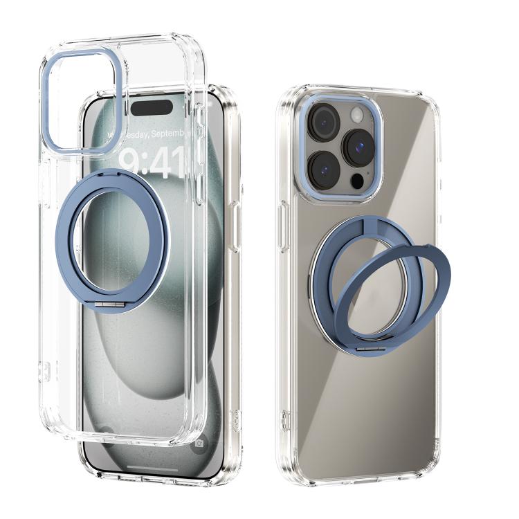 ABEEL MagSafe Q-LUCK Pivot Bracket Transparent Phone Case, For iPhone 15 Pro Max, For iPhone 15 Pro, For iPhone 15 Plus, For iPhone 15