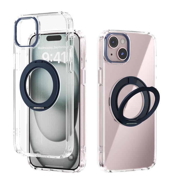 ABEEL MagSafe Q-LUCK Pivot Bracket Transparent Phone Case, For iPhone 15 Pro Max, For iPhone 15 Pro, For iPhone 15 Plus, For iPhone 15