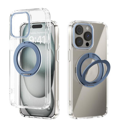 ABEEL MagSafe Q-LUCK Pivot Bracket Transparent Phone Case, For iPhone 14 Plus, For iPhone 14, For iPhone 14 Pro, For iPhone 14 Pro Max
