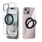 ABEEL MagSafe Q-LUCK Pivot Bracket Transparent Phone Case, For iPhone 14 Plus, For iPhone 14, For iPhone 14 Pro, For iPhone 14 Pro Max