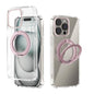 ABEEL MagSafe Q-LUCK Pivot Bracket Transparent Phone Case, For iPhone 13 Pro Max, For iPhone 13 Pro, For iPhone 13
