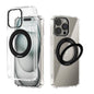 ABEEL MagSafe Q-LUCK Pivot Bracket Transparent Phone Case, For iPhone 13 Pro Max, For iPhone 13 Pro, For iPhone 13