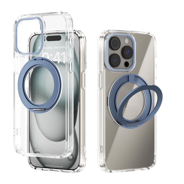 ABEEL MagSafe Q-LUCK Pivot Bracket Transparent Phone Case, For iPhone 13 Pro Max, For iPhone 13 Pro, For iPhone 13