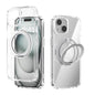 ABEEL MagSafe Q-LUCK Pivot Bracket Transparent Phone Case, For iPhone 13 Pro Max, For iPhone 13 Pro, For iPhone 13
