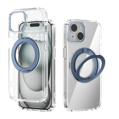 ABEEL MagSafe Q-LUCK Pivot Bracket Transparent Phone Case, For iPhone 13 Pro Max, For iPhone 13 Pro, For iPhone 13