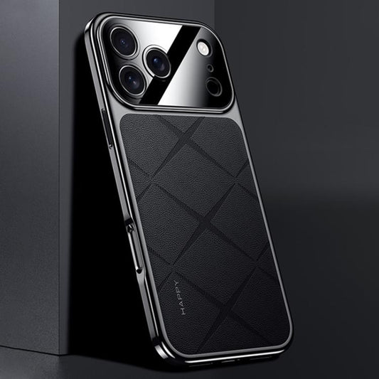 Plain Leather PC Phone Case, For iPhone 17 Pro Max, For iPhone 17 Pro, For iPhone 17, For iPhone Air