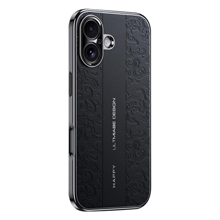 Cloud Dragon Pattern Plain Leather PC Phone Case, For iPhone 17 Pro Max, For iPhone 17 Pro, For iPhone 17, For iPhone Air, For iPhone 16 Pro Max, For iPhone 16 Pro