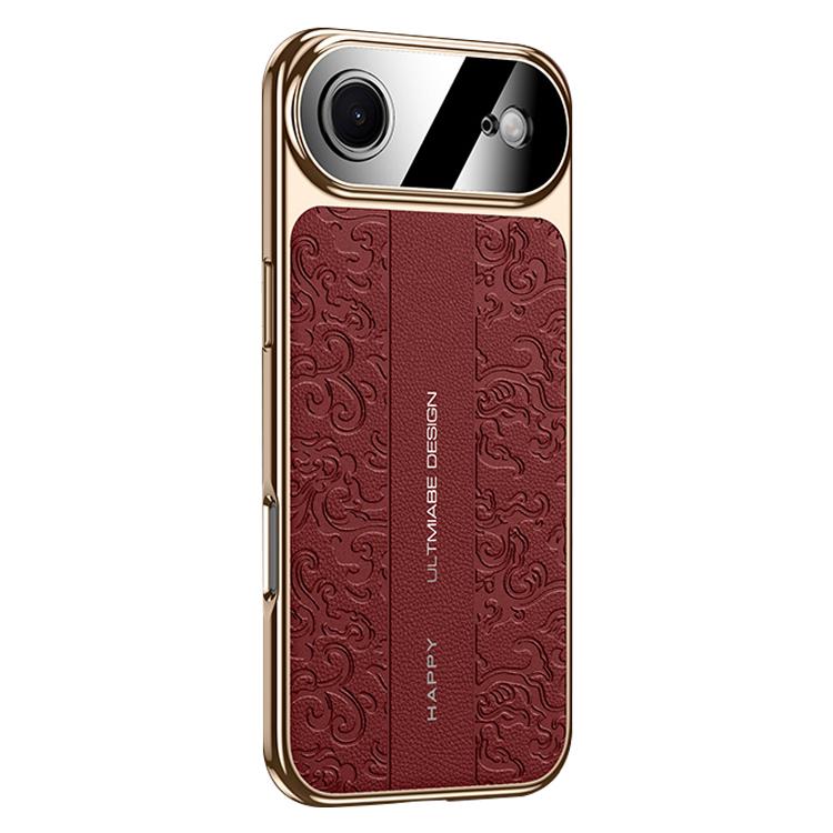 Cloud Dragon Pattern Plain Leather PC Phone Case, For iPhone 17 Pro Max, For iPhone 17 Pro, For iPhone 17, For iPhone Air, For iPhone 16 Pro Max, For iPhone 16 Pro