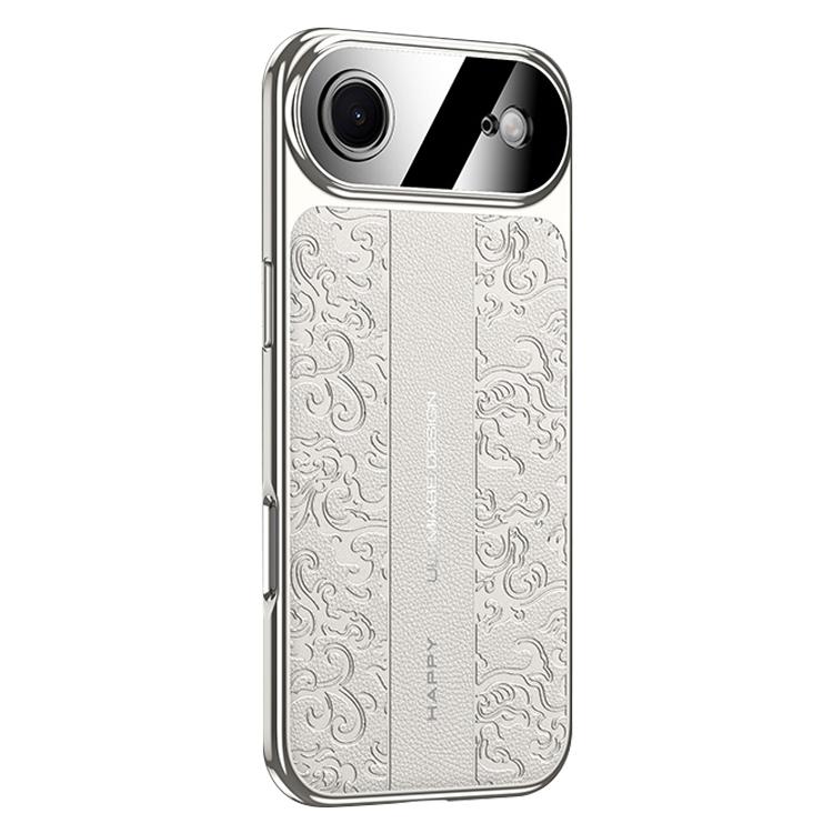 Cloud Dragon Pattern Plain Leather PC Phone Case, For iPhone 17 Pro Max, For iPhone 17 Pro, For iPhone 17, For iPhone Air, For iPhone 16 Pro Max, For iPhone 16 Pro